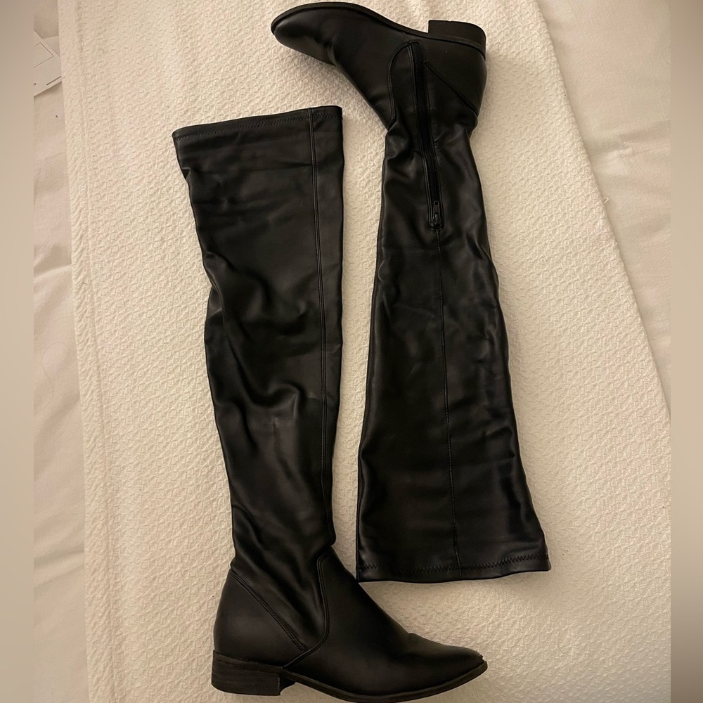 Black Over-the-Knee Women's Boots